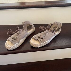 Lace Up Gladiator Platform Espadrille Sandals - Soludos